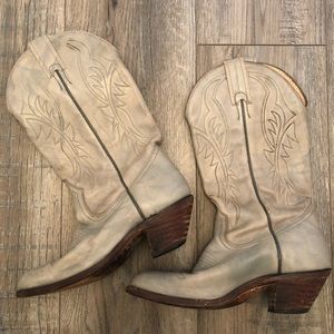 Vintage Leather Cowboy Boots